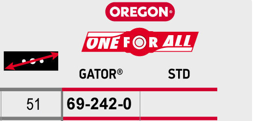 69-244-B Oregon ніж 51 см